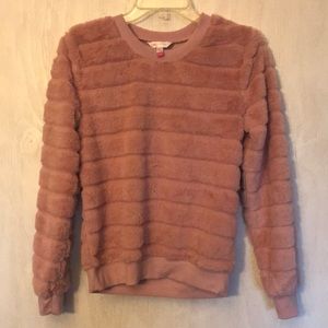 Pink Pullover pink dusk plush/fake fur